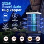 Bug Zapper Outdoor, Mosquito Zapper 2 in 1 Portable & Rechargeable Bug Zapper Outdoor - Image 3